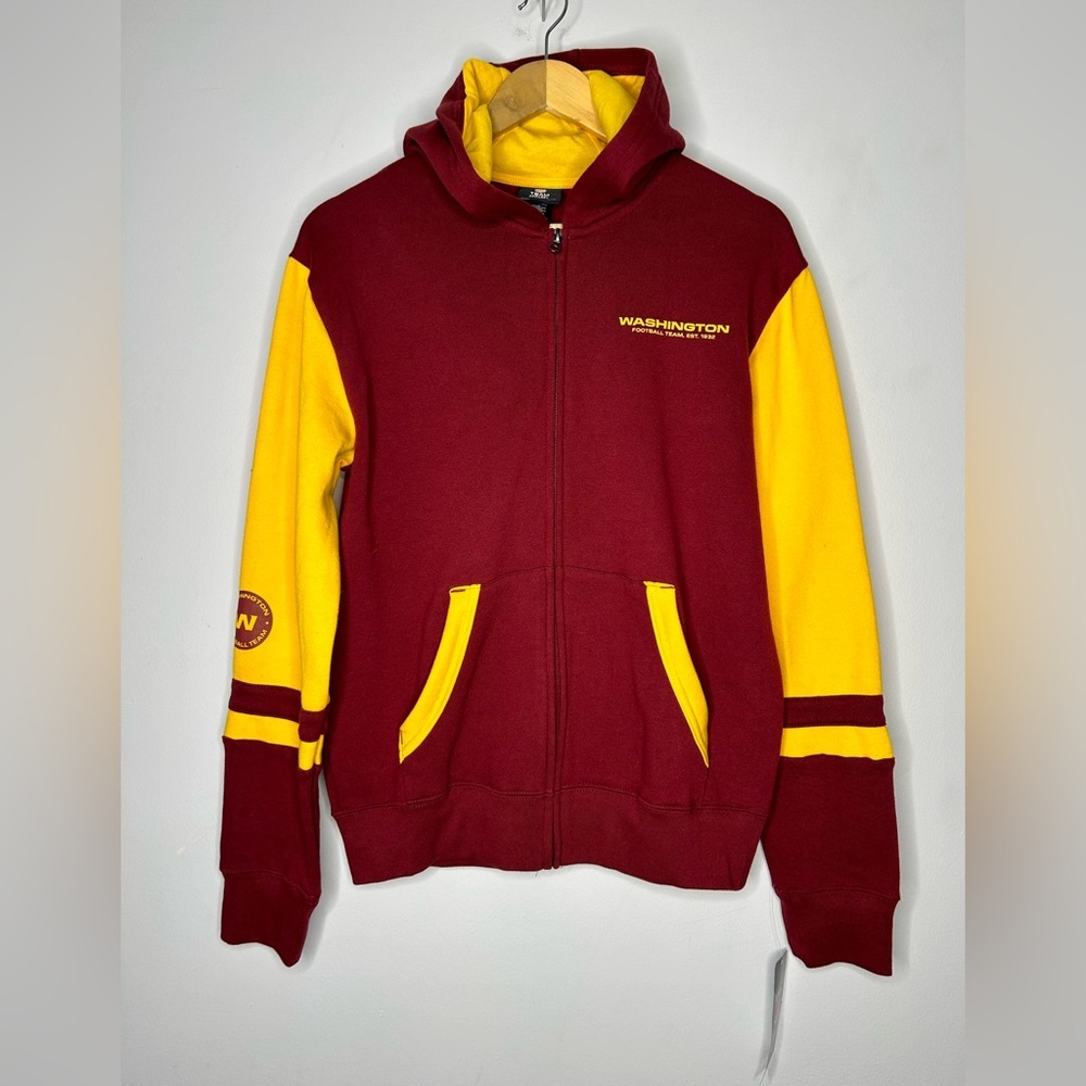 Washington Commanders Youth XL Jacket Sweater Burgundy Gold‎ NWT NFL Apparel
